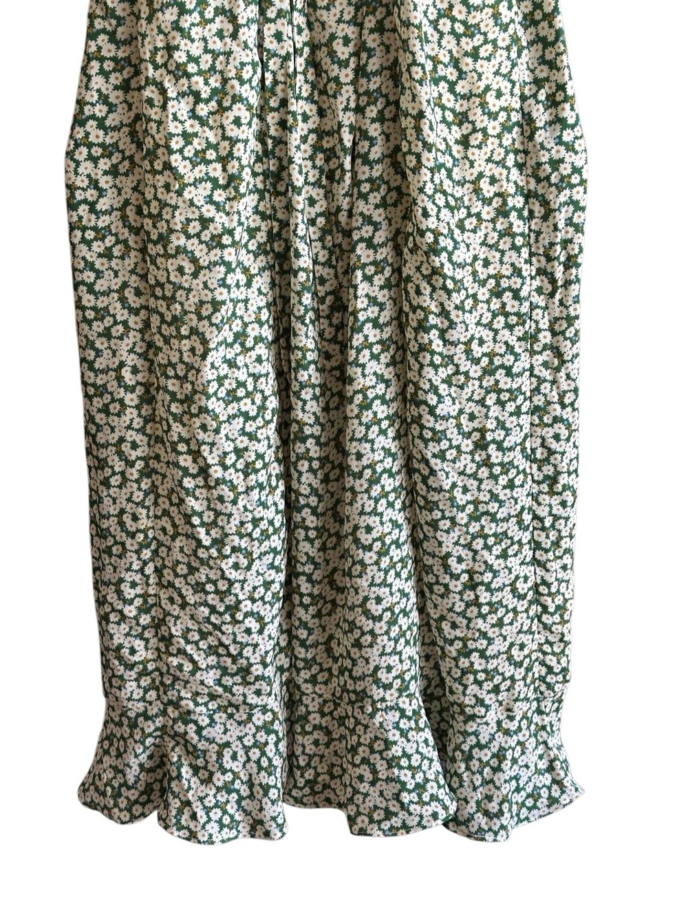 Lulus Green Floral Slip Midi Dress. Size Medium - Picture 11 of 14
